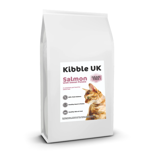 Grain Free Adult Cat Food - Salmon with Sweet Potato - Kibble UK - My Online Pet Store