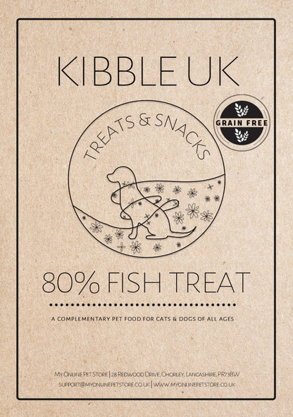80% Fish Treat (100g) - Kibble UK - My Online Pet Store