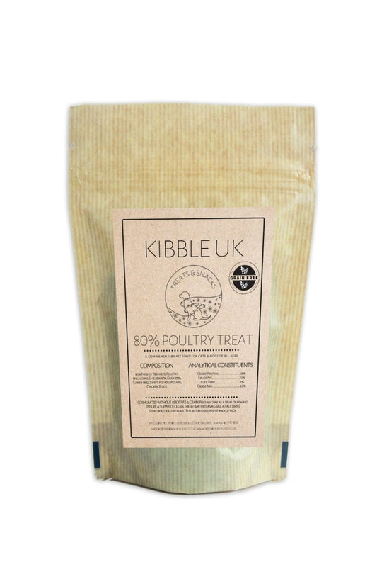 80% Poultry Treat (100g) - Kibble UK - My Online Pet Store