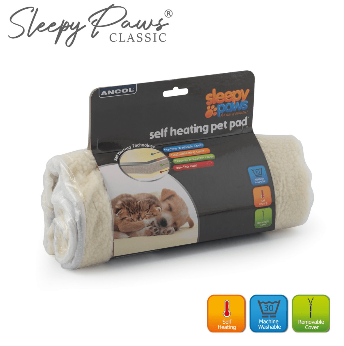 Ancol Self Heating Pad Dog Bed Heated Dog Blanket My Online Pet Store