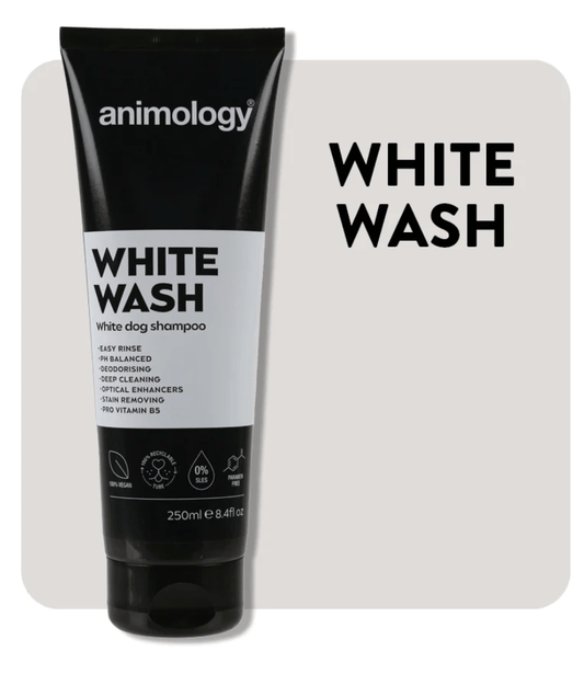 Animology White Wash Dog Shampoo (250ml) - Kibble UK - My Online Pet Store