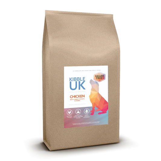 Grain Free Adult Dog Food - Chicken with Sweet Potato & Herbs - Kibble UK - My Online Pet Store