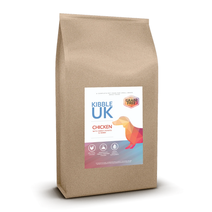 Grain Free Small Breed Dog Food - Chicken with Sweet Potato & Herbs - Kibble UK - My Online Pet Store