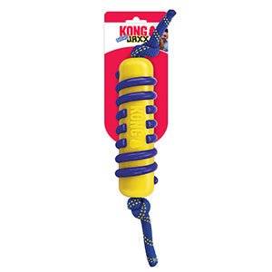 Kong Jaxx Bright Stick with Rope - Kibble UK - My Online Pet Store