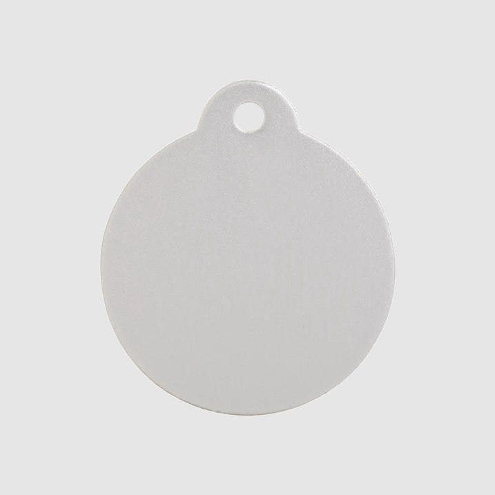 Pet I.D Tag - Aluminium Disc (Various Colours) - Kibble UK - My Online Pet Store