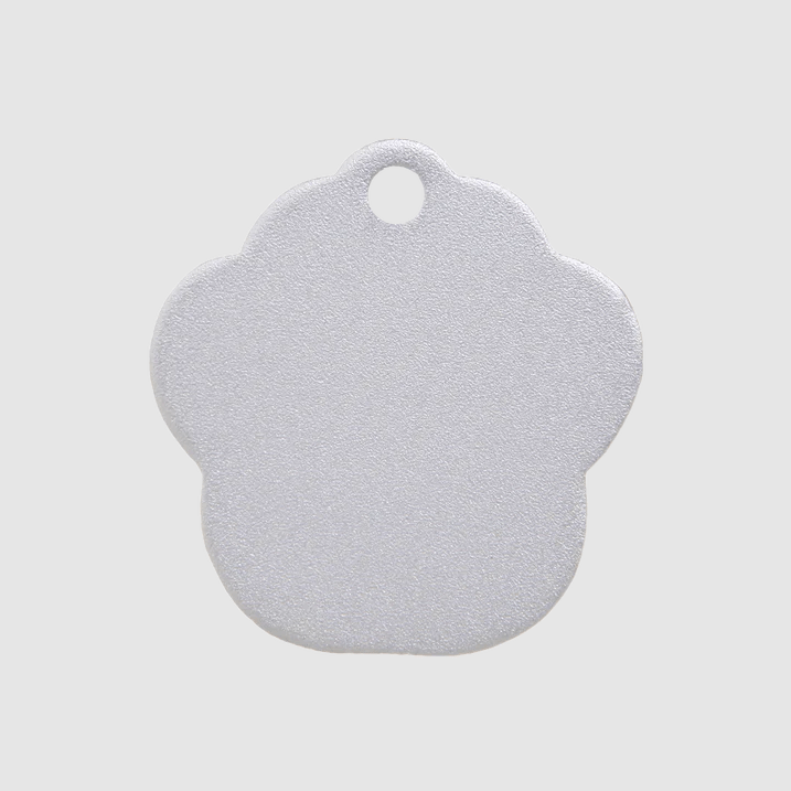 Pet I.D Tag - Aluminium Paw (Various Colours) - Kibble UK - My Online Pet Store