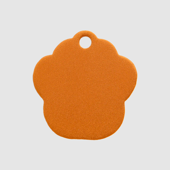 Pet I.D Tag - Aluminium Paw (Various Colours) - Kibble UK - My Online Pet Store