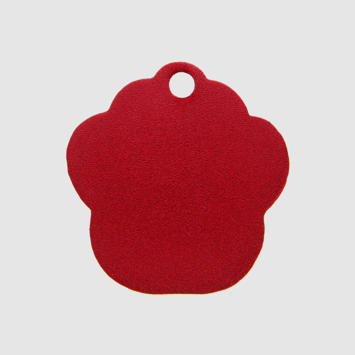 Pet I.D Tag - Aluminium Paw (Various Colours) - Kibble UK - My Online Pet Store