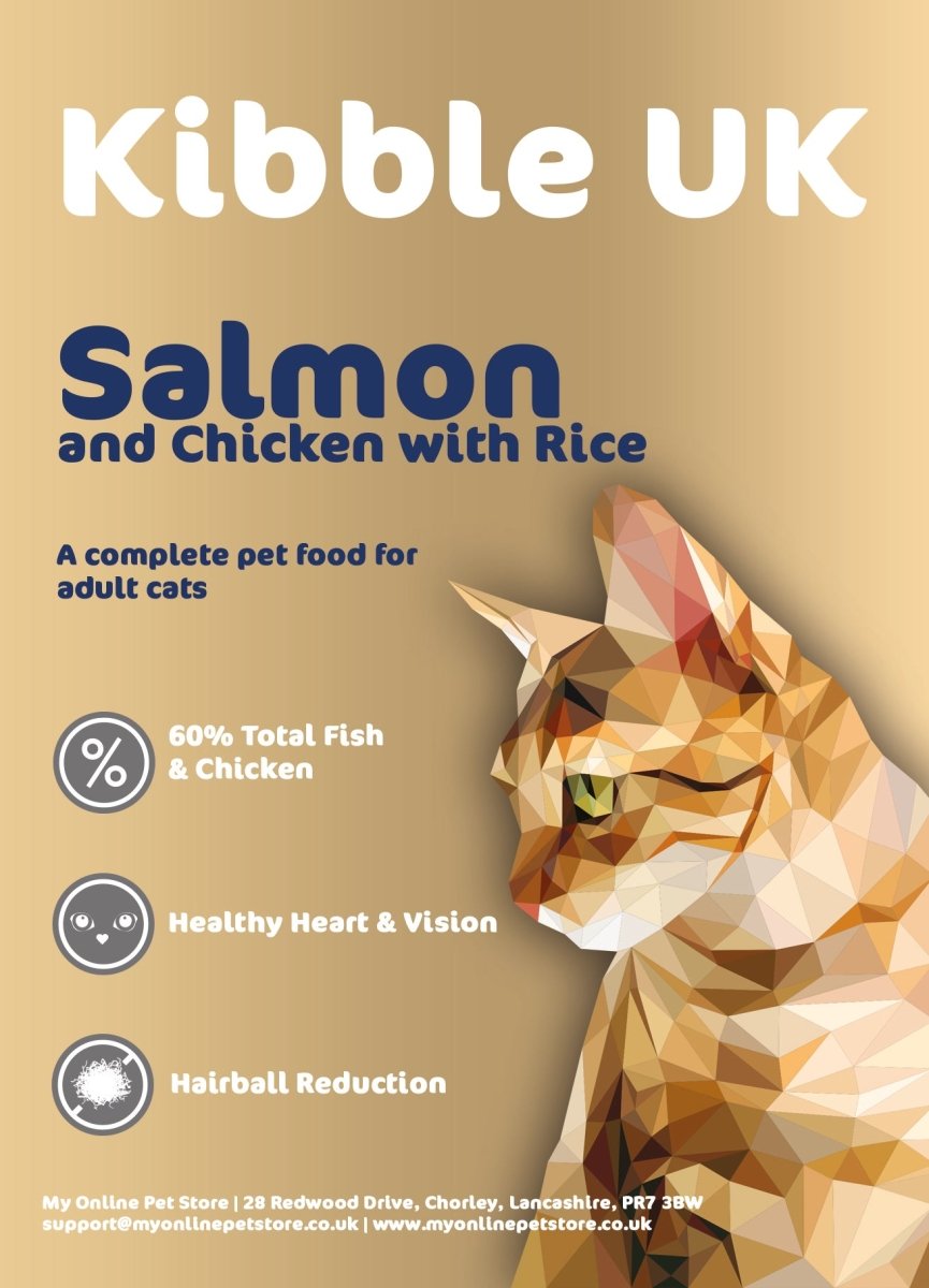 Super Premium Adult Cat Food - Salmon & Chicken with Rice - Kibble UK - My Online Pet Store