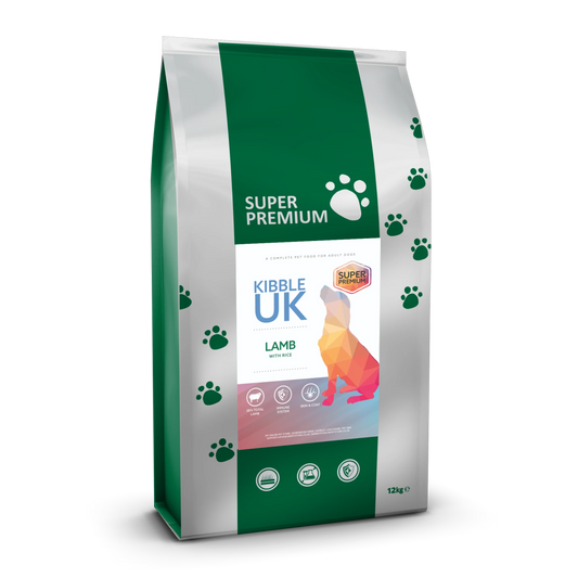 Super Premium Adult Dog Food - Lamb with Rice - Kibble UK - My Online Pet Store