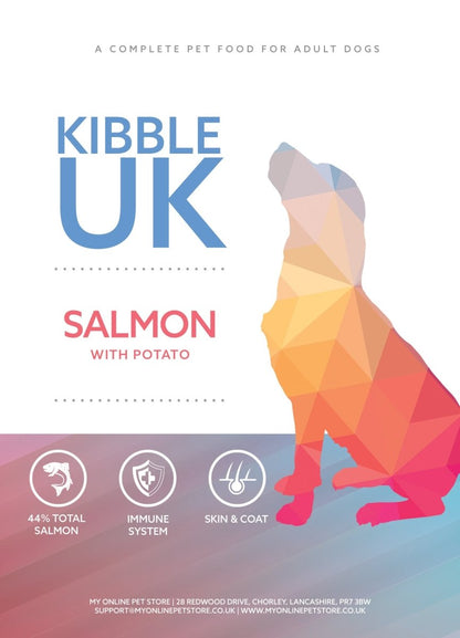 Super Premium Adult Dog Food - Salmon & Potato - Kibble UK - My Online Pet Store