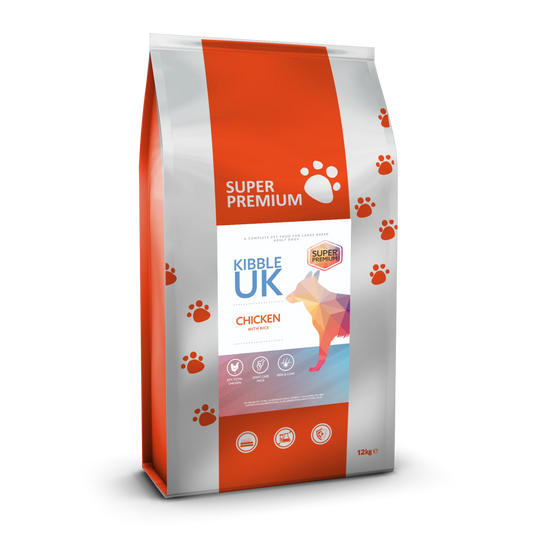 Super Premium Large Breed Dog Food - Chicken with Rice - Kibble UK - My Online Pet Store
