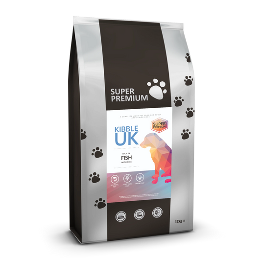 Super Premium Light (Weight Control) Dog Food - Rich in Fish with Rice - Kibble UK - My Online Pet Store