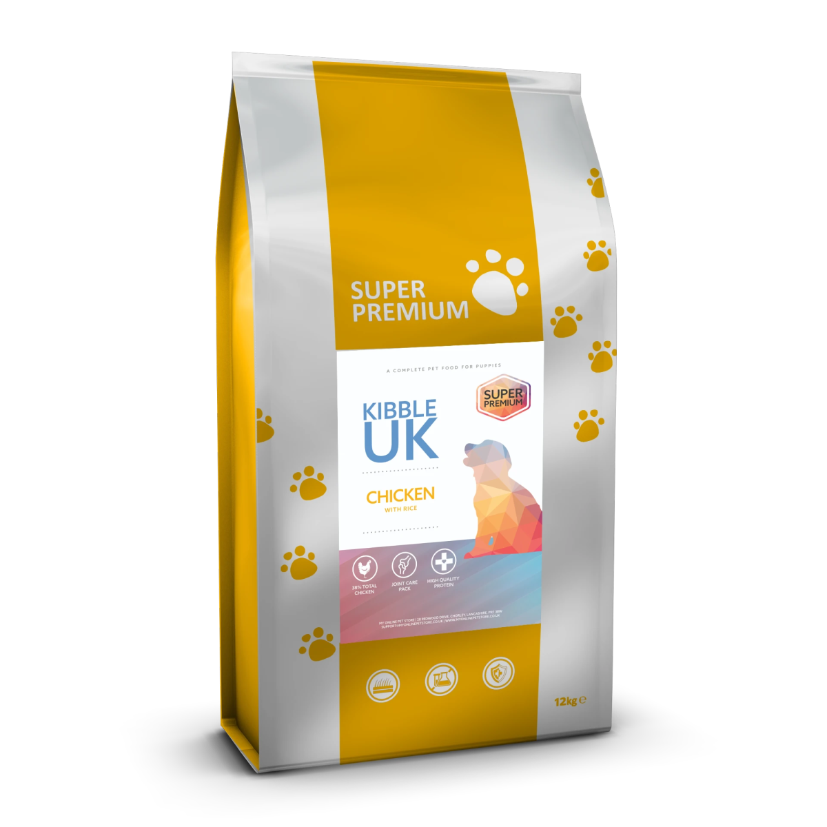 Super Premium Puppy Food - Chicken with Rice - Kibble UK - My Online Pet Store
