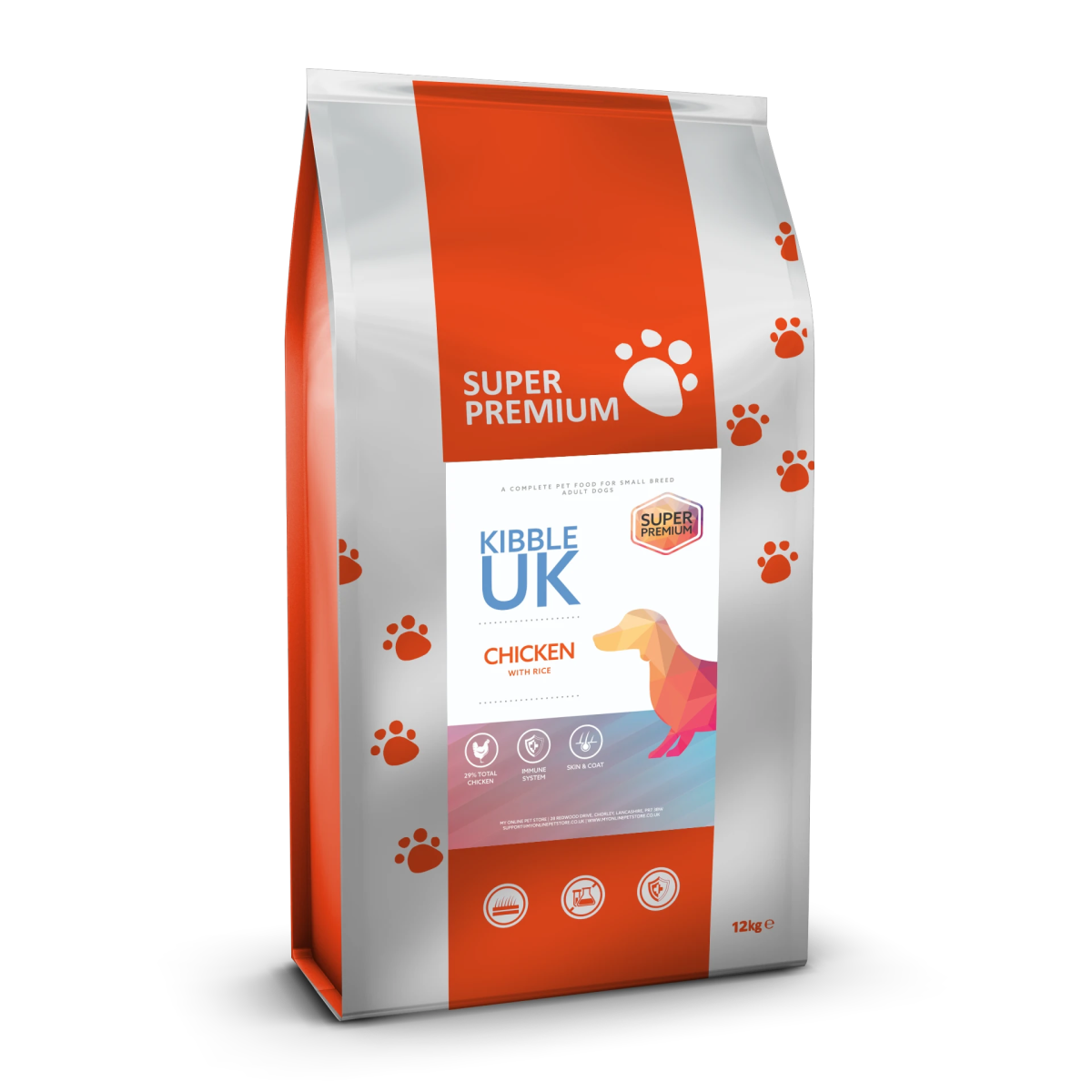 Super Premium Small Breed Dog Food - Chicken with Rice - Kibble UK - My Online Pet Store