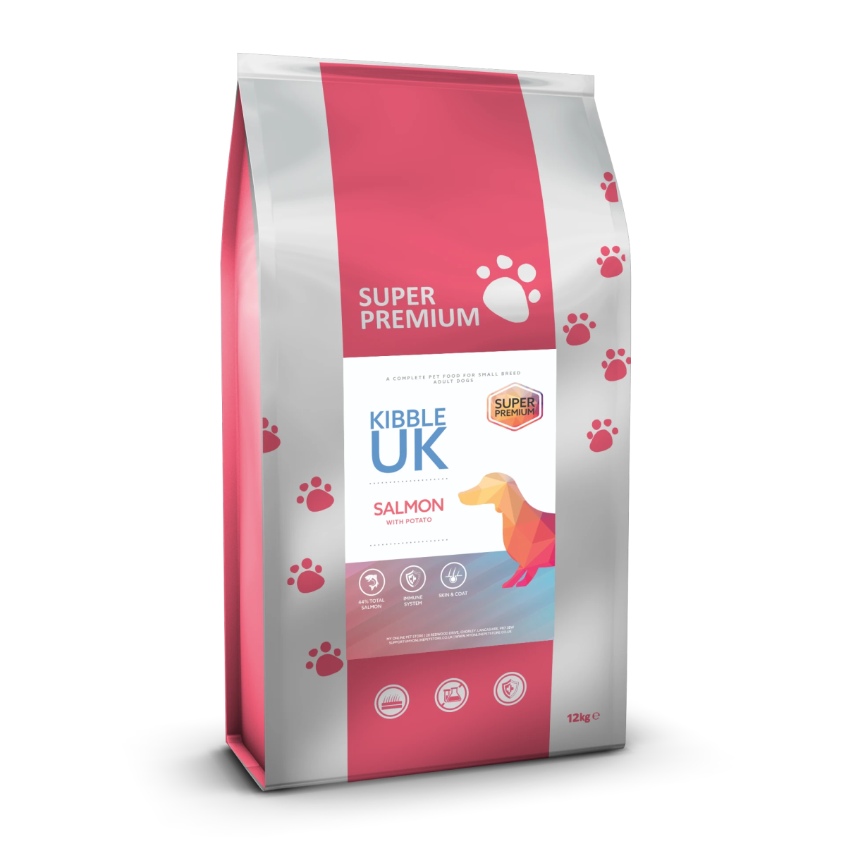 Super Premium Small Breed Dog Food - Salmon with Potato - Kibble UK - My Online Pet Store
