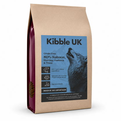 Wilderness 80 Grain Free Dog Food (All Lifestages) - Salmon, Herring, Haddock & Trout