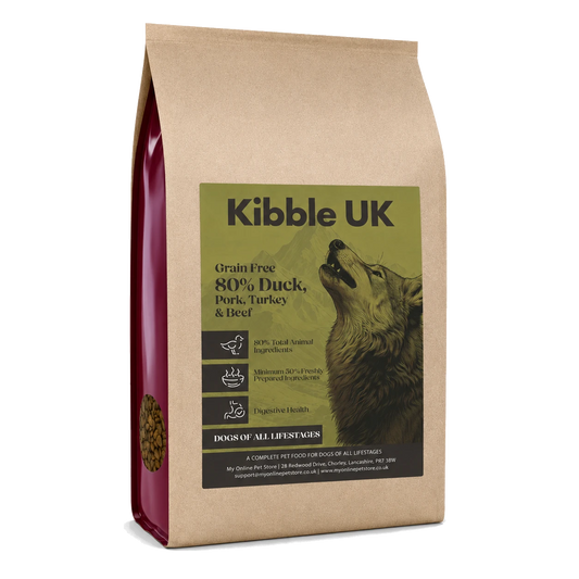 Wilderness 80 Grain Free Dog Food (All Lifestages) - Duck, Pork, Turkey & Angus Beef