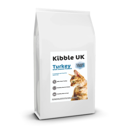 Grain Free Adult Cat Food - Turkey with Sweet Potato - Kibble UK - My Online Pet Store