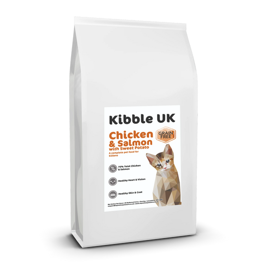 Grain Free Kitten Food - Chicken & Salmon with Sweet Potato - Kibble UK - My Online Pet Store