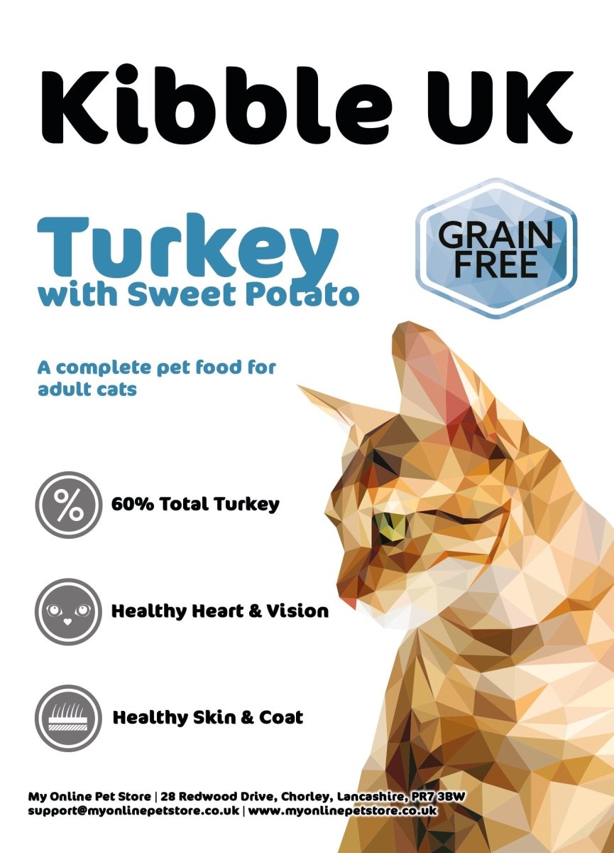 Grain Free Adult Cat Food - Turkey with Sweet Potato - Kibble UK - My Online Pet Store