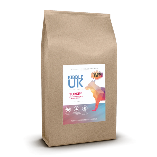 Grain Free Large Breed Dog Food - Turkey with Sweet Potato & Cranberry - Kibble UK - My Online Pet Store