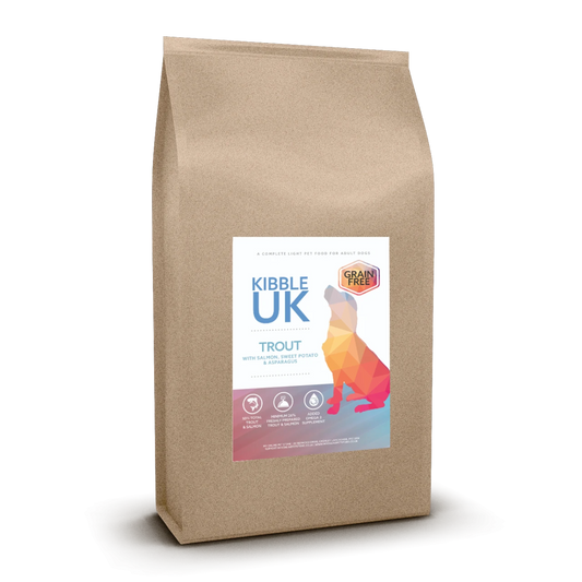 Grain Free Light (Weight Control) Dog Food - Trout with Salmon, Sweet Potato & Asparagus - Kibble UK - My Online Pet Store