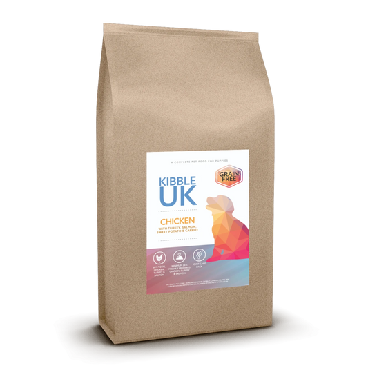 Grain Free Puppy Food - Chicken with Turkey, Salmon, Sweet Potato & Carrot - Kibble UK - My Online Pet Store