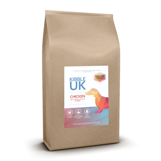 Grain Free Small Breed Dog Food - Chicken with Sweet Potato & Herbs - Kibble UK - My Online Pet Store