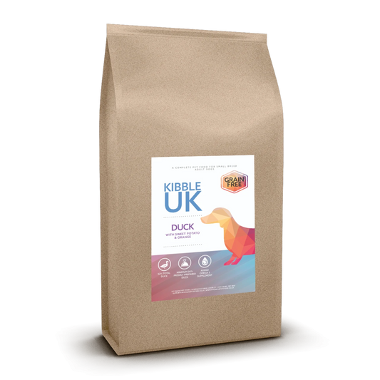 Grain Free Small Breed Dog Food - Duck with Sweet Potato & Orange - Kibble UK - My Online Pet Store