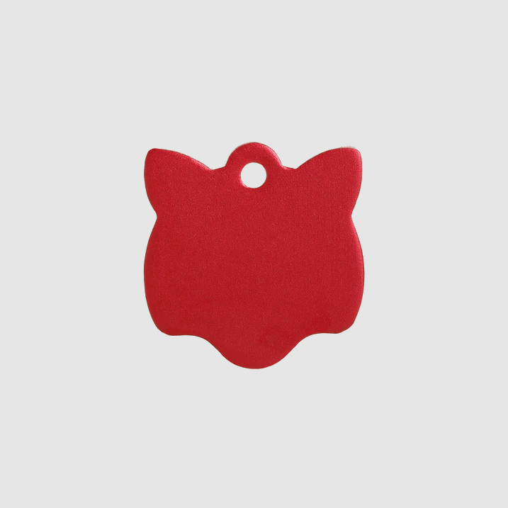 Pet I.D Tag - Aluminium Cat (Various Colours) - Kibble UK - My Online Pet Store