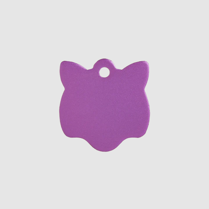 Pet I.D Tag - Aluminium Cat (Various Colours) - Kibble UK - My Online Pet Store