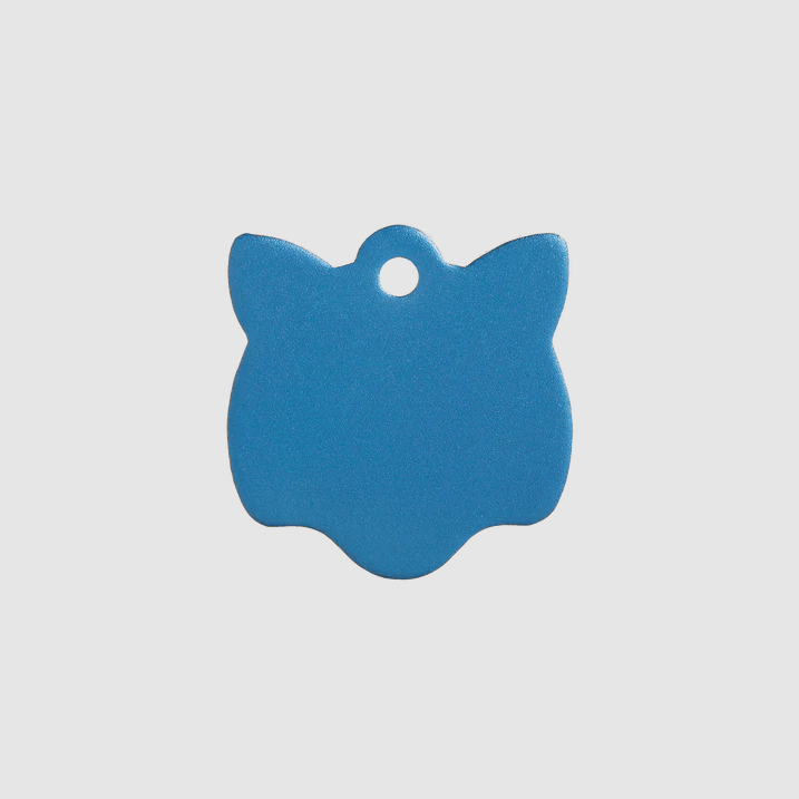 Pet I.D Tag - Aluminium Cat (Various Colours) - Kibble UK - My Online Pet Store