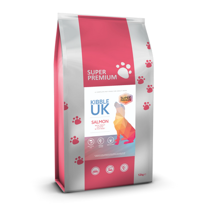 Super Premium Adult Dog Food - Salmon with Trout, Potato & Itch-Eeze - Kibble UK - My Online Pet Store