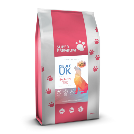 Super Premium Adult Dog Food - Salmon with Trout, Potato & Itch-Eeze - Kibble UK - My Online Pet Store