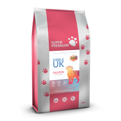 Super Premium Large Breed Puppy Food - Salmon with Potato - Kibble UK - My Online Pet Store