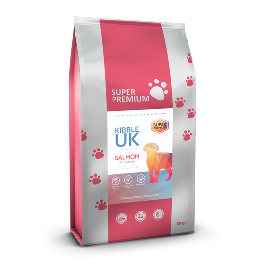 Super Premium Large Breed Puppy Food - Salmon with Potato - Kibble UK - My Online Pet Store